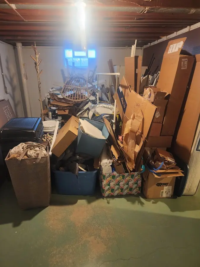 Roll-off dumpster container at job site for 2 Yard Dumpster Rental in Carmel-by-the-Sea